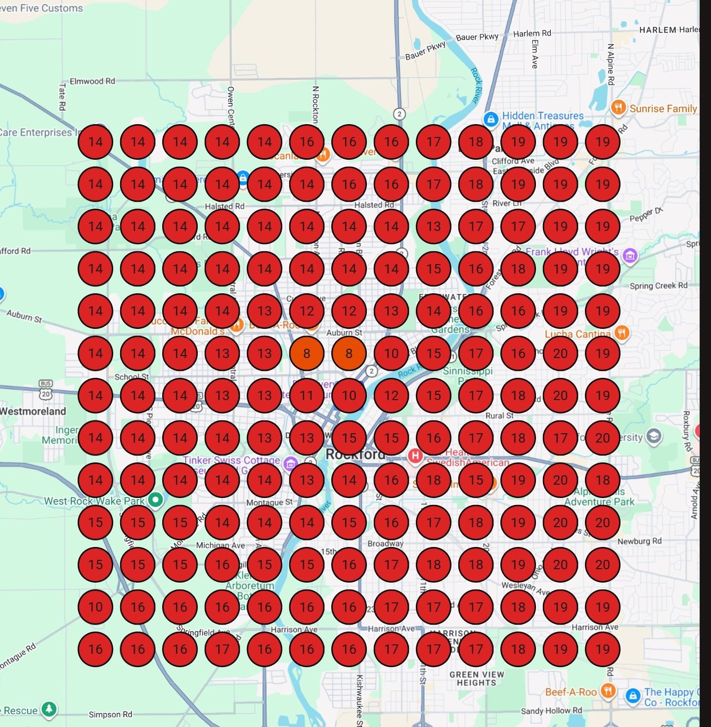 Before: Google Maps showing zero visibility for Vernsten Law